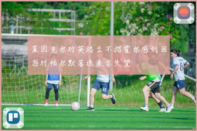 莱因克尔对英格兰不招霍尔感到困惑对帕尔默落选表示失望